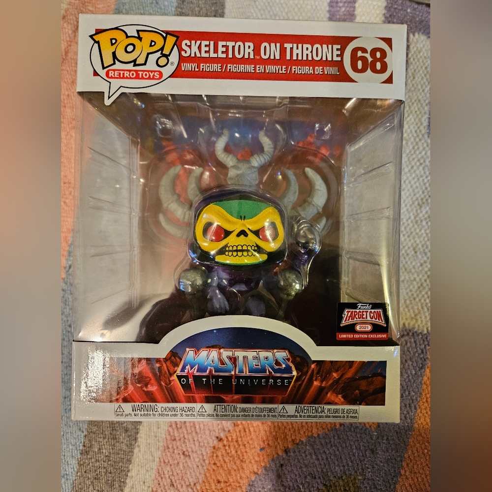 Funko Pop! Skeletor On Throne #68 Masters Of The Universe Target Con Exc…